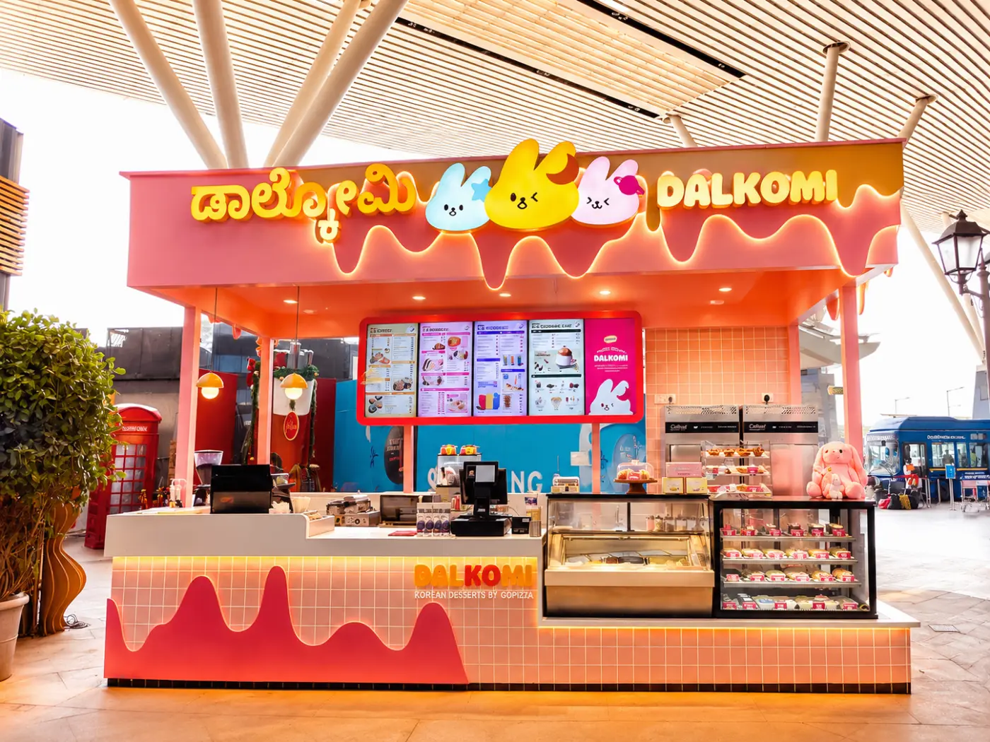 Dalkomi kiosk at Terminal 1, Kempegowda International Airport