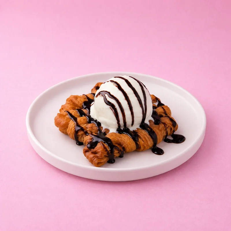 Croffle with toppings