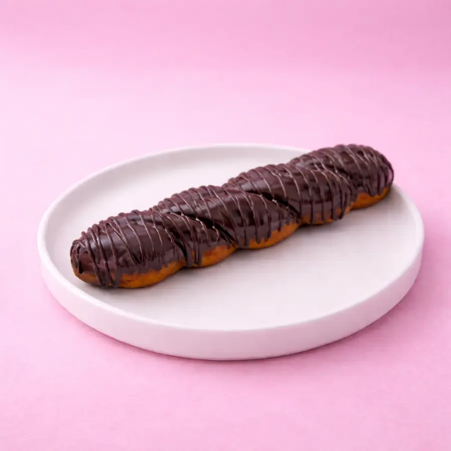 Chocolate twisted donut