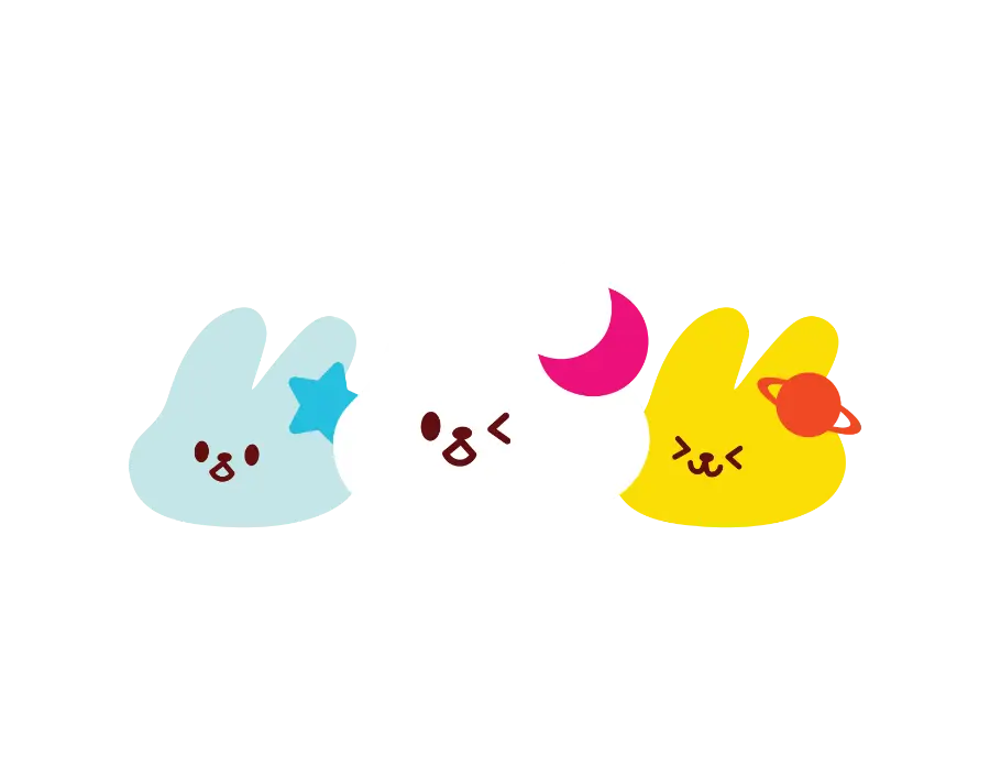 Dalkomi bunnies presenting the Dosirak lunchbox cake