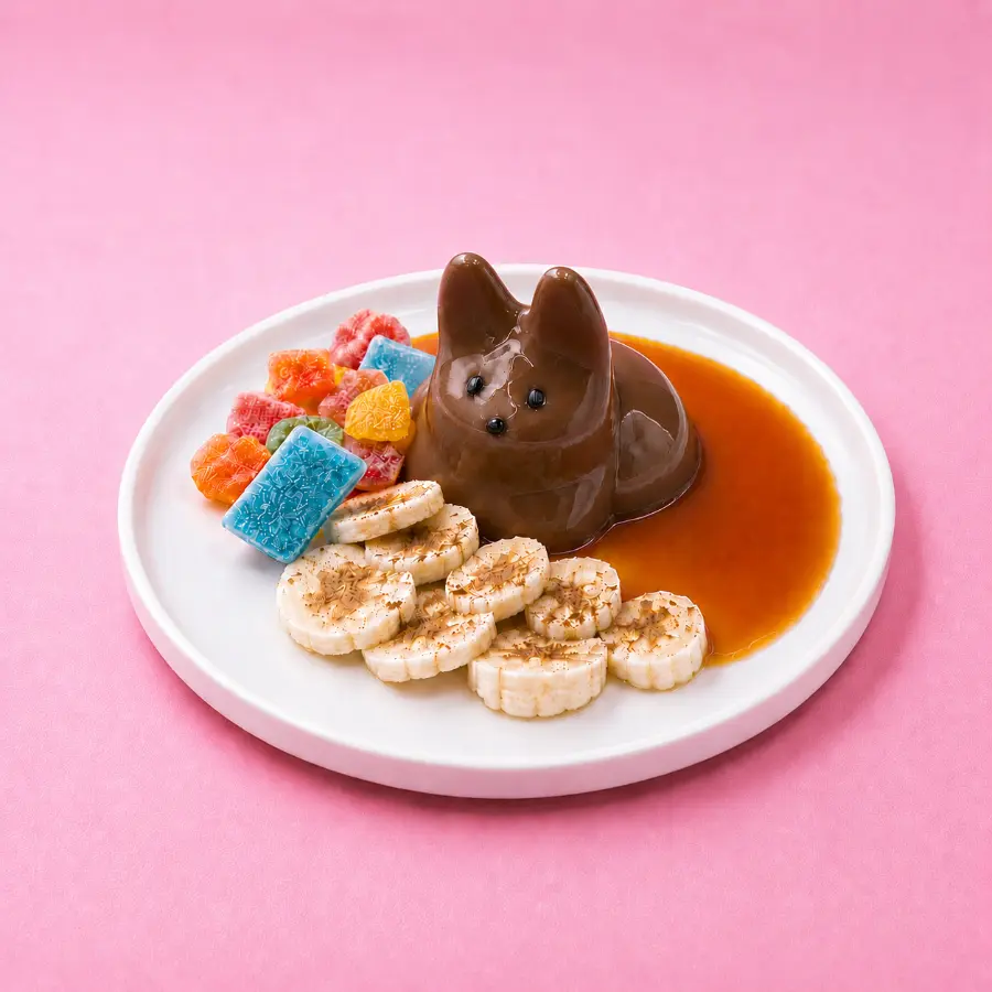 Chocolate bunny pudding
