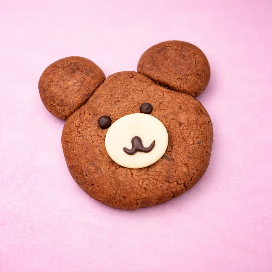 K-Chocolate Cookie shaped like a bear